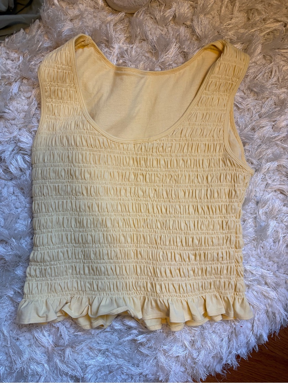Abercrombie 2-in-1 Reversible Smocked Top - Yellow - Picture 5 of 5